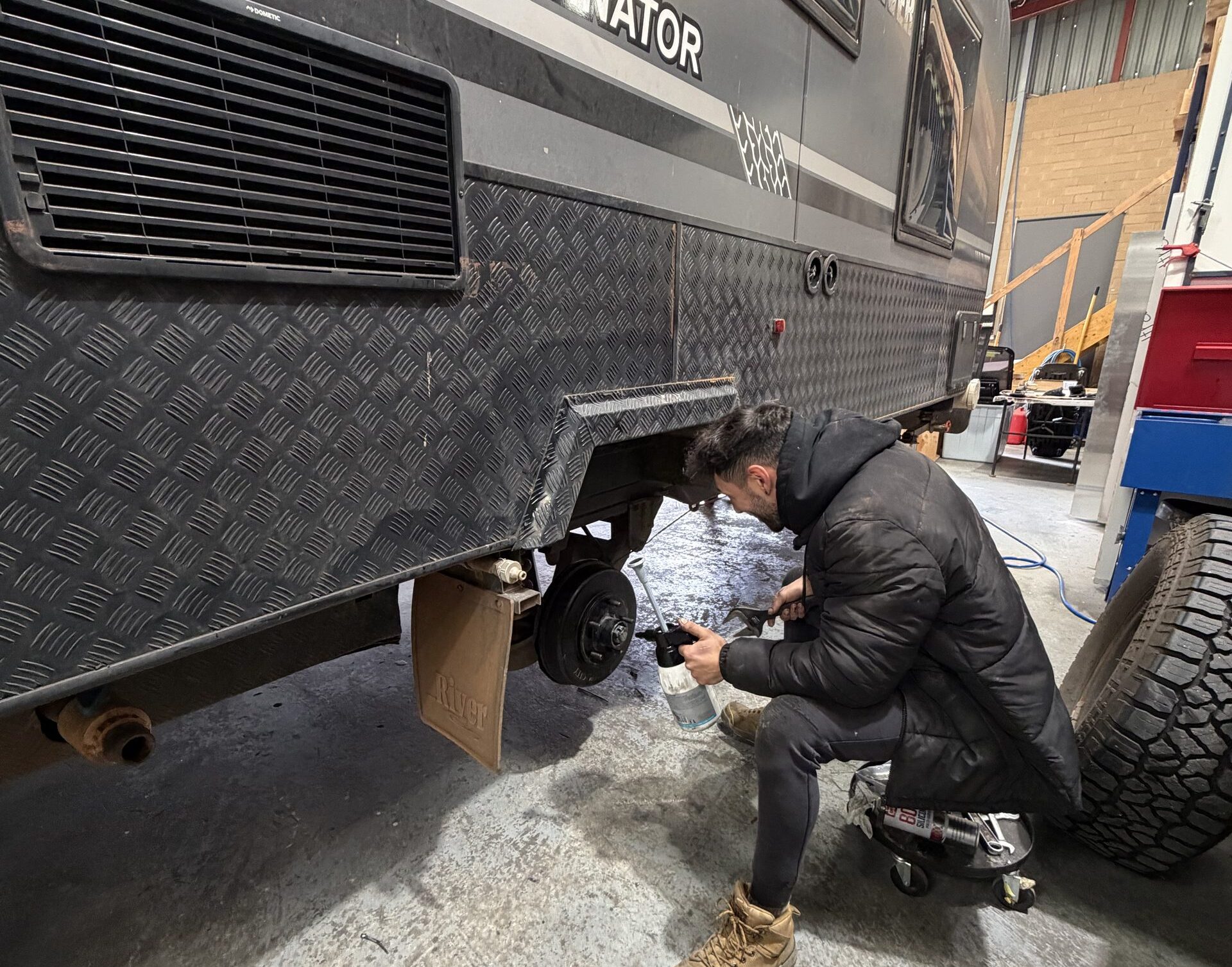 Servicing Van