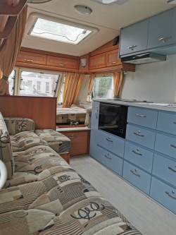 Now that's a schmick caravan renovation! Caravan renovations - job done!