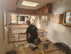 What's going in this nice big space? Caravan renovations - just getting started