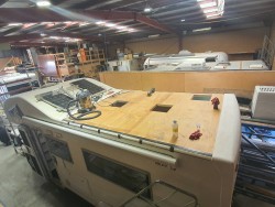 It's looking a bit more substantial Motorhome RV repairs - taking shape